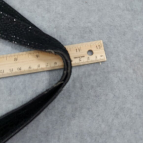 Michael Kors Black Faux Snakeskin Tote Bag With Gold Chain Handles - Picture 9 of 12